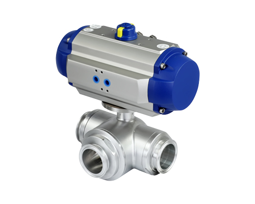 臥式氣動(dòng)三通球閥